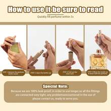 KURTOPLLY Perfume Travel Refillable Bottle, Portable Empty Leather Atomizer Size Refill For Travel Holiday, Outdoor Activities And Business 5ML (Golden) - White - View 5