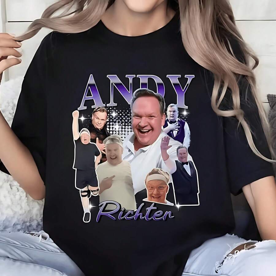 Andy Richter Dwts 2025 Bootleg Shirt - Black - View 1