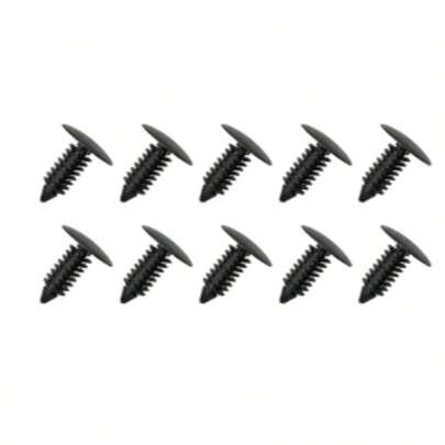 10pcs Black Plastic Rivets Suitable For Automotive