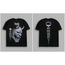 DARCSPORT American-Style  Retro T-Shirt For Couples, Men's Top, Pure Cotton Loose-Fit Round-Neck T-Shirt - T260113黑色 - 查看 11
