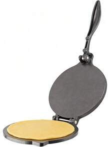 Prensa de Tortillas, Máquina para Hacer Tortillas de Aleación de Aluminio, Herramienta de Prensado Manual para Hacer Hamburguesas de Pastel de Pizza, Máquina para Hacer Roti, - 16 cm negro - Ver 1