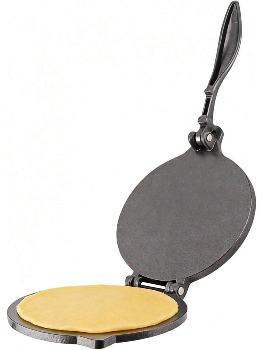 Prensa de Tortillas, Máquina para Hacer Tortillas de Aleación de Aluminio, Herramienta de Prensado Manual para Hacer Hamburguesas de Pastel de Pizza, Máquina para Hacer Roti, - 16 cm negro - Ver 1
