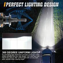 TOAUTO 2PCS H7 H4 H11 LED High Power Headlight Bulb 40000LM 200W 9005 HB3 9006 HB4 9012 HIR2 LED Lights CANbus Super Bright 12V - A - View 8