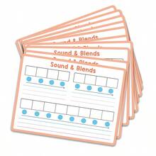 hoojojo 5/10Pcs Erasable Learning Cards Reusable Writing Flashcards, Pinyin & English Alphabet Tracing Cards, Wipe Clean Practice Cards Stationery Learning Supplies Back To School Study Activity - Multicolor - View 10