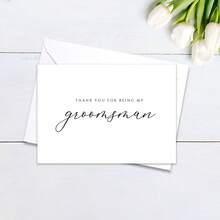 Classic Groomsmen Thank You Cards, Groomsmen Wedding Thank You Cards, Marriage Proposals, Groomsmen Thank You Cards, Wedding Party Cards, Anniversary Cards, Friendship Cards - Multicolor - View 5
