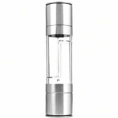 Máy xay tiêu, muối, gia vị 2 trong 1 bằng thép không gỉ chất lượng cao, dụng cụ nhà bếp, hỗ trợ bán sỉ.