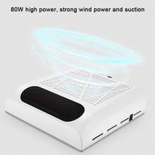 80W Nail Dust Collector Machine Nail Vacuum Dust Extractor Suction Fan UK Plug - UK-h353901 - View 7