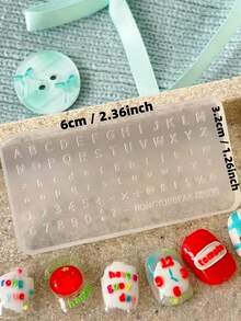 1 khuôn silicon 3D hình trái tim, chữ cái và số phong cách Baroque, dụng cụ thiết yếu cho thợ làm móng. - Trong sáng - Xem 10