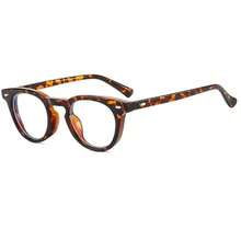 1 Pair Retro Classic Round Frame Decorative Glasses - Clear - View 6