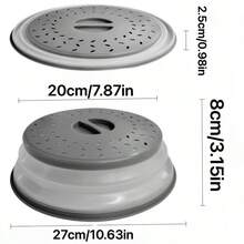 1 cái nắp silicon chống bắn dầu mỡ dùng cho lò vi sóng, nắp thoát nước thức ăn và trái cây dùng cho lò vi sóng, nắp đậy thức ăn dùng cho lò vi sóng, nắp đậy đĩa dùng cho lò vi sóng, vật dụng nhà bếp cần thiết, dụng cụ nhà bếp, đồ dùng nhà bếp, phụ kiện nhà bếp, nắp đậy thực phẩm, đồ dùng nhà bếp và gia đình - Nhiều màu - Xem 3