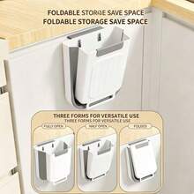1 pieza Cubo de basura plegable para la cocina, papelera colgante de gabinete, cubo de basura de gran capacidad y grosor sin necesidad de agacharse - A - Ver 3