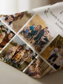 1 Stück personalisierbare Decke, vielseitig einsetzbar für Schlafzimmer, Wohnzimmer Sofa, Outdoor Strand Camping, Haustiere, bedruckte Bettwäsche-Decke mit personalisiertem Text für Familie/Haustier/Paar, personalisiertes Weihnachtsgeschenk, Familiengeschenk, Geburtstagsgeschenk, Geschenk für Freunde, Frauen, Sohn/Tochter - Stil 1 - Übersicht 5