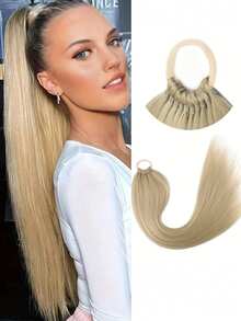 Straight Synthetic Hair Ponytail Extension With Hairband, Suitable For Women - Great For Everyday, Parties And Holidays - Multicolor - View 10