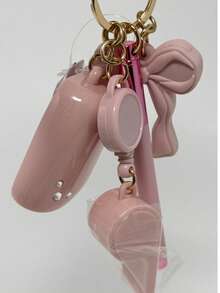 Keychain Holder Gel Holder Included At Random Bath B&BW Original Silicone And Glitter Figures Boot Flower Basket Cake Coquette Heart SEAHORSE BANANA SUITCASE BUTTERFLY CHRISTMAS CEREAL MILK Apple Villain FROSTY SAUSAGE Princesses Crown Castle Flamingo Carrot Rabbit Chocolate Turtle - 西瓜粉 - 查看 6