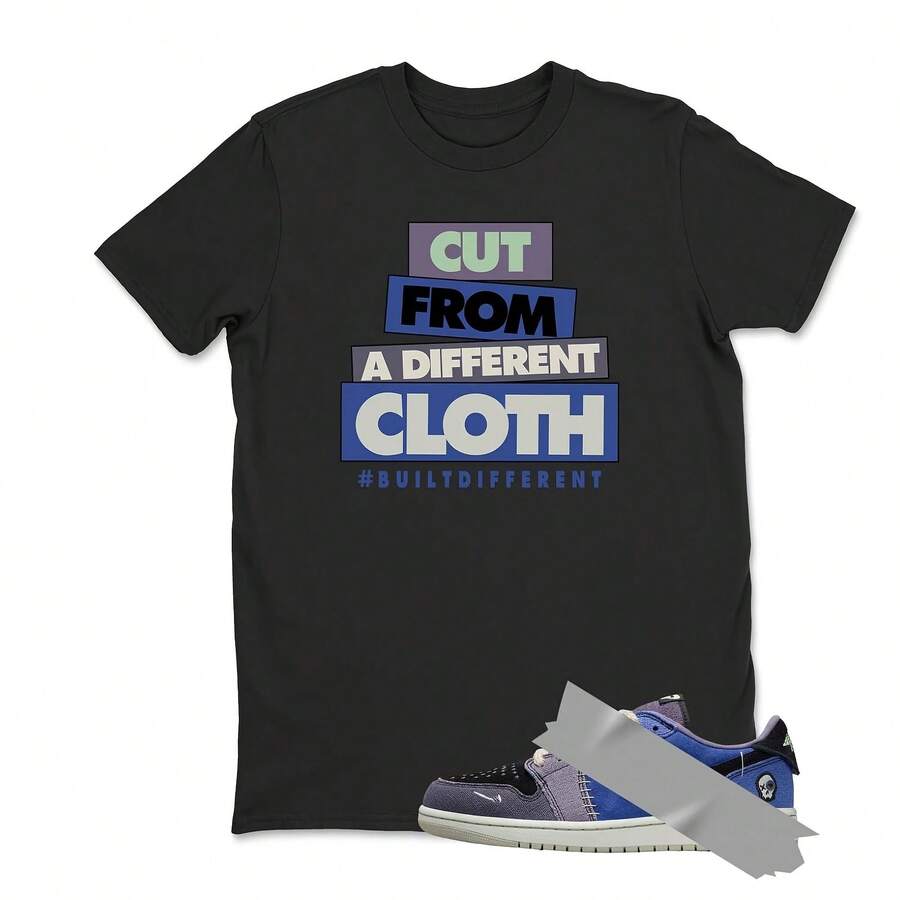 Matching T-Shirt To The AJs 1 Low OG Voodoo Alternate Sneakers. - Shape - View 1