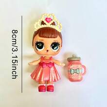 1/2 Set New Delicate LOL Surprise Series DIY Random Doll Toy Set, 62pcs Total, Made Of PVC Material, 8cm High, Suitable As Birthday Gift, Holiday Gift And Desktop Decor - Multicolor - View 3
