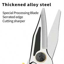 Heavy Duty Tin Snips, Straight Cut Aviation Metal Shears With Upgraded Spring, Sharp Durable Steel Scissors For Sheet Metal Cutting - 1 Item - View 3
