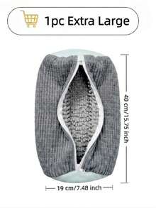 1 Pezzo Borsa per il lavaggio di scarpe sportive per lavatrice, borsa per il lavaggio delle scarpe che mantiene la forma, rete protettiva in maglia per la pulizia profonda di scarpe sportive & slip-on, accessorio essenziale per la cura delle scarpe (Giallo/Grigio) - multicolore - Visualizzare 8