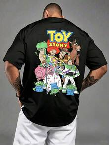 Toy Story Full Cast Vintage T-Shirt, Disney  Toy Story Group Shirt, Disney Family Vacation Tee - màu đen - Xem 2