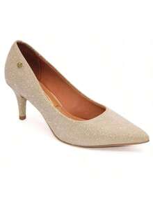 Vizzano Women's Pumps, Low Thin Heel, Soft, Original - Gold - View 11