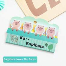1/6 paquete de Notas adhesivas con forma de animales lindos, Mini tamaño 120 hojas/paquete, papel de notas memorando lindo de mascotas que se puede escribir y pegar, decoración de bordes de libros escolares y de oficina, regalo de regreso a la escuela para estudiantes - Mini animal - Ver 18