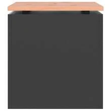 vidaXL Banc de jardin Noir 40 x 40 x 43 cm Acier - A - Voir 4