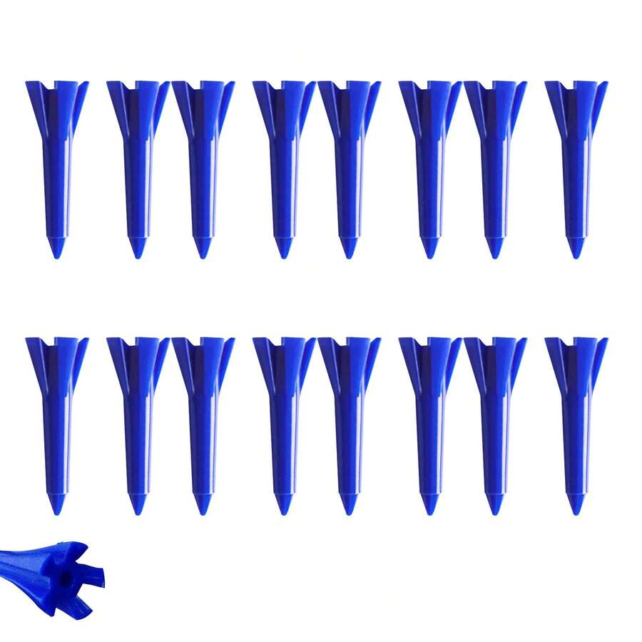 FINGER TEN Golf Tee 1 1/2 Inch 50pcs Plastic Made More Durable And Less Likely To Break Wholesale Pack Stable And Reduces Side Spin Suitable For Men And Women
