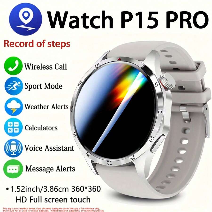 This Smart Watch Features A 1.5-Inch Screen And A 250mAh Battery, Providing Message Notifications, Music Control, Calendar And Multiple Sports Modes. It Is An Excellent Gift Choice For Valentine's Day, Christmas And Birthdays.