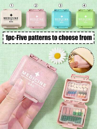 Hộp đựng thuốc bằng rơm lúa mì hai lớp, 6 ngăn, màu bánh macaron đáng yêu, phù hợp cho người lớn, người cao tuổi, phụ huynh và người đi du lịch. Cũng có thể dùng làm hộp đựng thuốc viên và vitamin. Một món quà Phục Sinh hoặc Ngày của Mẹ hoàn hảo. Một hộp đựng thuốc đa chức năng.