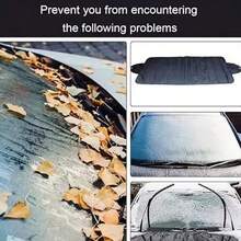 1pc All-Season Windshield Cover, Snow/Sun/Rain Protective Shade, Automotive Outdoor Sunshade - Shade - View 3