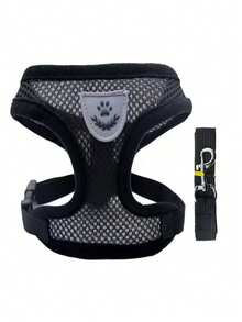 2pcs/Set Ultimate Comfort Mesh Cat/Dog Leash And Harness Set - Breathable, Reflective, Adjustable Pet Vest Harness With Leash, Suitable For Small Dogs And Cats, Easy Walking And Training, Durable - Multicolor - View 10