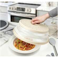 Silicone Microwave Splash Guard,Space-Saving Design, Easy To Clean And Store, Heat Resistant, Perfect For Reheating Food, Fits Most Standard Size Plates And Bowls. Food And Fruit Drain Microwave Cover, Microwave Food Cover, Microwave Plate Cover, Microwave Lid, Kitchen Supplies, Kitchen Utensils, Wedding Decor, - Nhiều màu - Xem 2