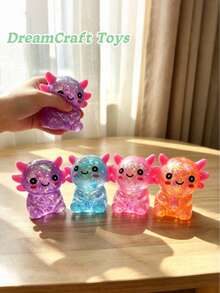 1/3/4/5/6pcs Malt Sugar Goldfish/Crab/Crocodile/Jellyfish/Rabbit/Poop/Salamander/Doll/Dumpling/Cat Paw, Soft & Cute Squeeze Toys, Stress Relief Fidget Toys, Finger Pinching Toys For Children 3+ Years Old, Birthday/Holiday Gifts, Relieve Anxiety, Soft & Squishy Dumpling - Multicolor - View 28