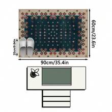 1 pieza Felpudo de estilo marroquí con diseño floral vintage persa, alfombra suave y lavable para baño, cocina, entrada, pasillo, dormitorio, sala de estar, apto para todas las estaciones - P - Ver 12