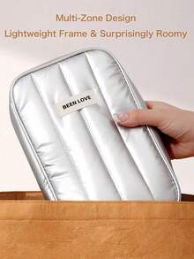 Portable Travel Electronics Organizer Bag, Large Capacity Cable Management Pouch, Fits Cables, Earphones, Waterproof Storage Case, Multi-Function Power Bank Holder, Essential For School, College, Office, Travel - Multicolor - View 8