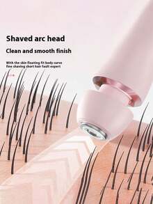 SKYWORTH High-Capacity Battery Hair Remover, Suitable For Sensitive Areas And Facial Hair Removal, One-Button Start, Available In Pink And Blue, Perfect For Travel, The Bathroom, Or The Bedroom. It's The Best Choice For A Gift. - View 9