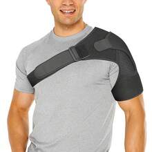 One Piece Of Adjustable Sports Shoulder Protector For Men - Black - View 6