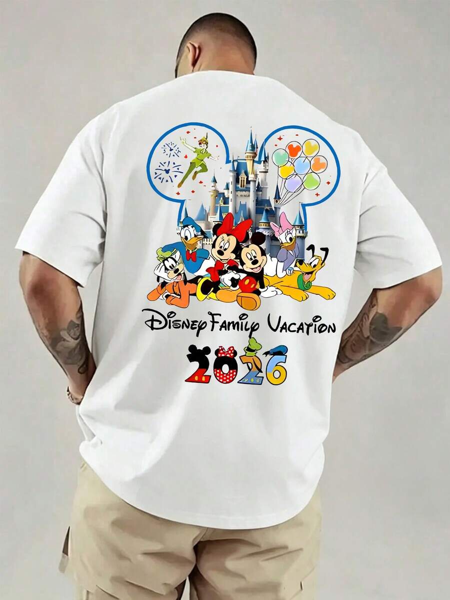 2026 Disney Family Vacation Shirt, Disney World Family Trip Tee, Disney Matching Family Shirts - trắng - Xem 1