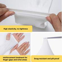 3Pairs Cooling Arm Sleeves For Women, Breathable Sun Protection Arm Covers For Outdoor, Sports & Summer - Fingerless - View 7