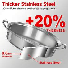 Large Roasting Pan With Rack And Lid, Gifts For Mom Women Wife, Stainless Steel Large Oval Roaster, Nonstick Oven Cookware For Turkey Chicken, 21 Inch - Silver - View 6