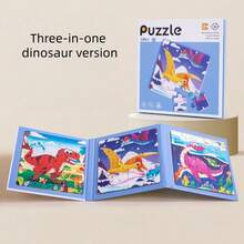 3-In-1 Foldable Magnetic Puzzle, Magnetic Educational Toys For Children, Gifts For Boys And Girls - Multicolor - View 15