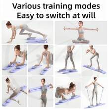 ZM Health Separate Abdominal Training Snowboard For Postpartum Pelvic Floor Muscle Training Yoga Board Pilates Leg Multi-Functional Home Fitness Equipment Fat-Burning Roller Board Crawling Machine Waist Plank Position Tightening Buttocks Silent - Multicolor - View 7