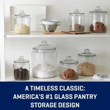 (2 Pack) 2-Gallon Glass Storage Jars With Lids, Large Clear Containers For Pantry Organization & Kitchen Display - View 2