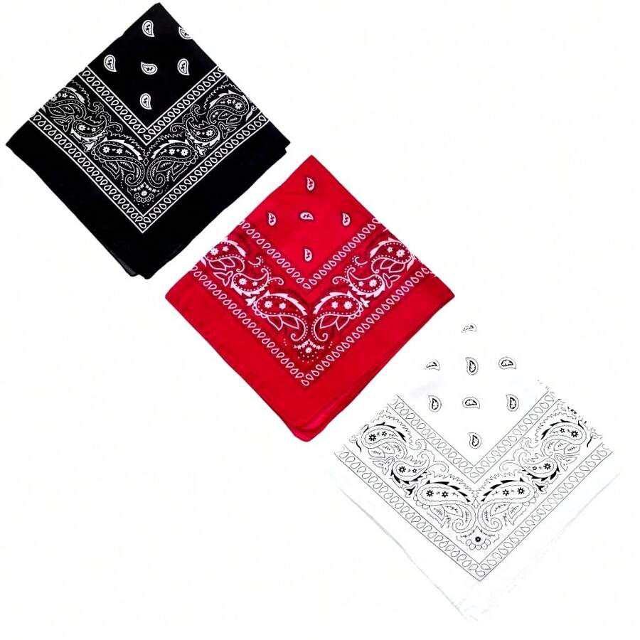 Premium Printed Bandana Scarf - Classic Style And Total Versatility - Kit Of 3 Units_P.V.B - View 1