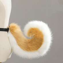 Ensemble d'oreilles et de queue de chien, costume d'oreilles et de queue de chien d'Halloween, accessoires de cosplay de queue de corgi, oreilles et queue d'animal réalistes - Shiba Inu - Voir 17