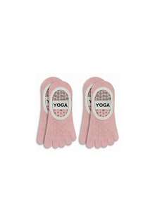 1/2/3 Pairs Women Five Fingers Yoga Socks, Thin Professional Anti-Slip Indoor Sport Dance Pilates Ankle Socks, Fall - Multicolor - View 8