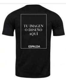 Playera Personalizada Espalda 30x45cm Max - Negro - Ver 4
