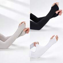3Pairs Cooling Arm Sleeves For Women, Breathable Sun Protection Arm Covers For Outdoor, Sports & Summer - Fingerless - View 8