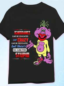 Men T-Shirts - 黑色 - 查看 1