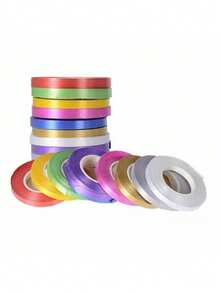 Colorful Ribbon - Multi-Purpose Bright Bows Suitable For Gift Wrapping, Celebration Decoration, Wedding And Birthday - Perfect For Projects And Balloon Displays, Holiday Decoration | Colorful Ribbon Set | Packaging Tape - Multicolor - View 5